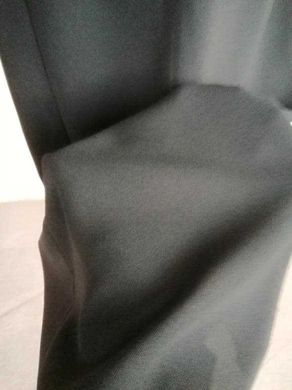 【日本製】S~3L ツイルストレッチ 黒 茶道お稽古用エプロン127100-28