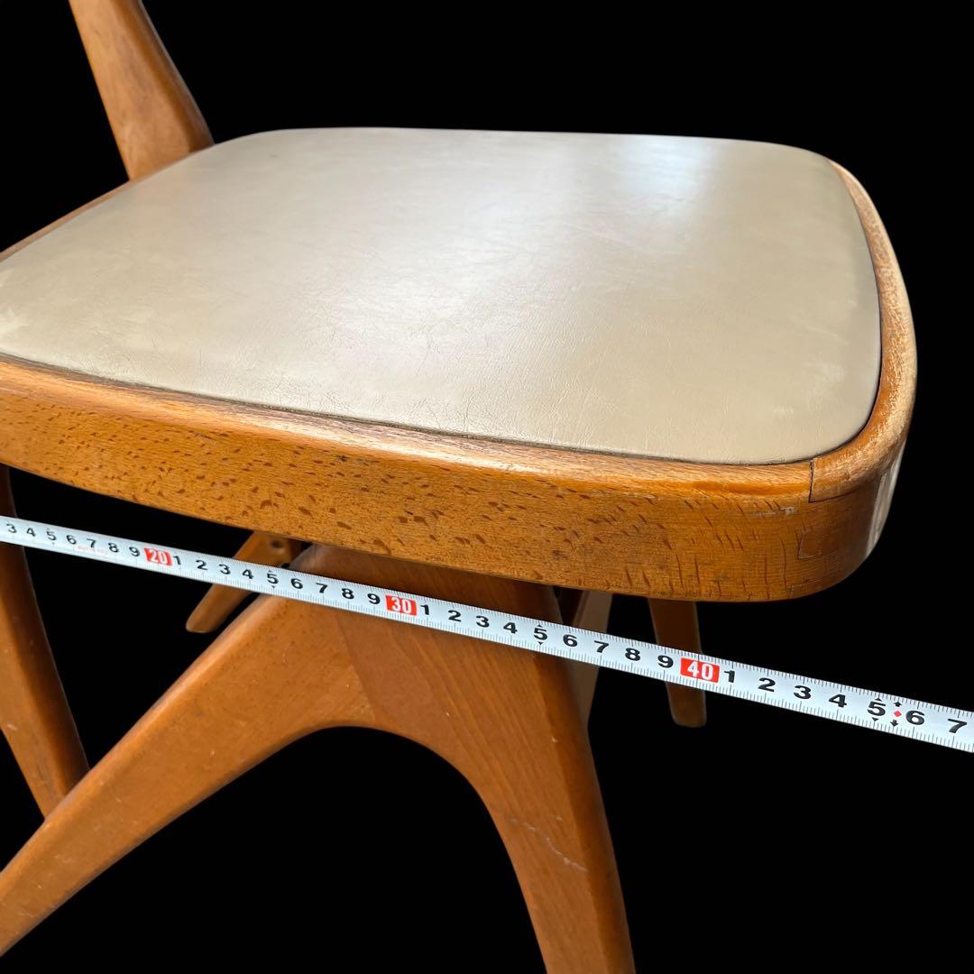 北欧レトロ オールドマルニ デルタチェア 無垢材 ベントウッドチェアー 木製椅子