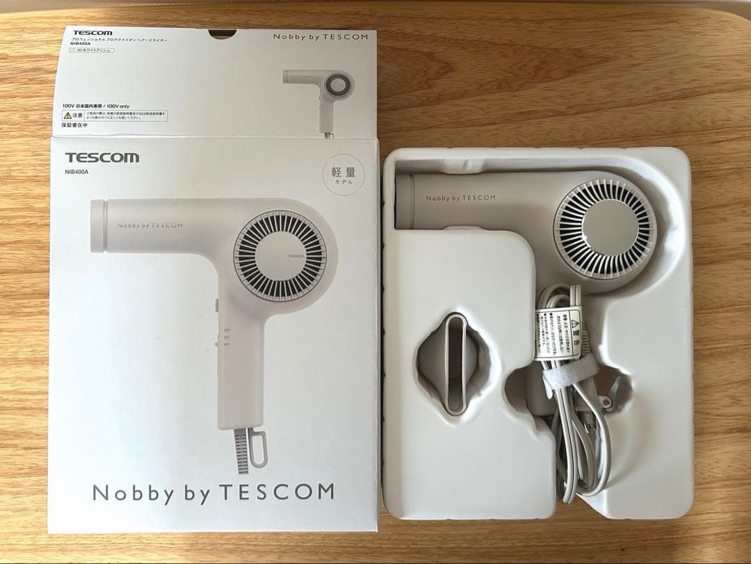 Nobby by TESCOM ヘアードライヤー ホワイト NIB400A