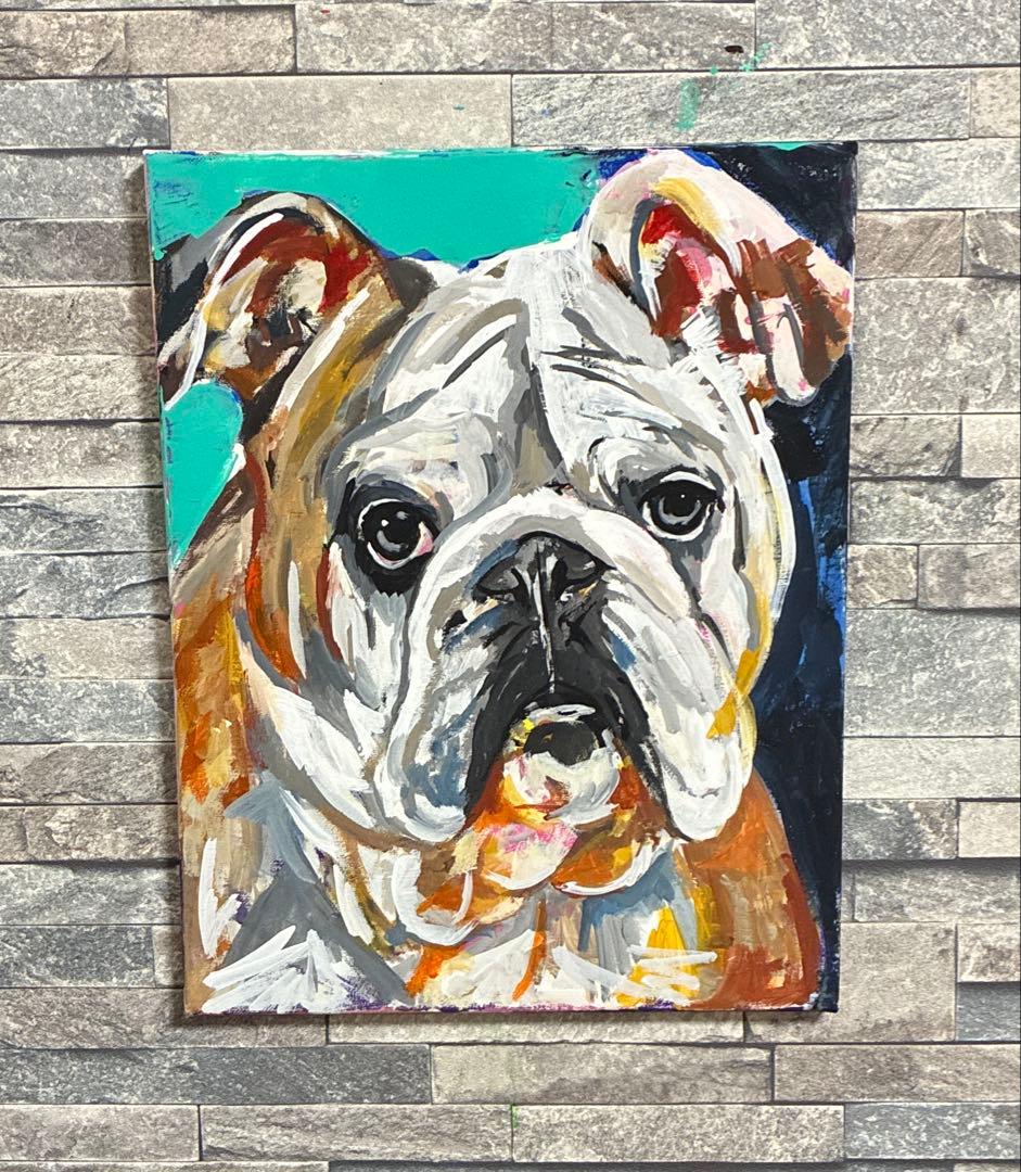 ブルドッグ 絵 ART