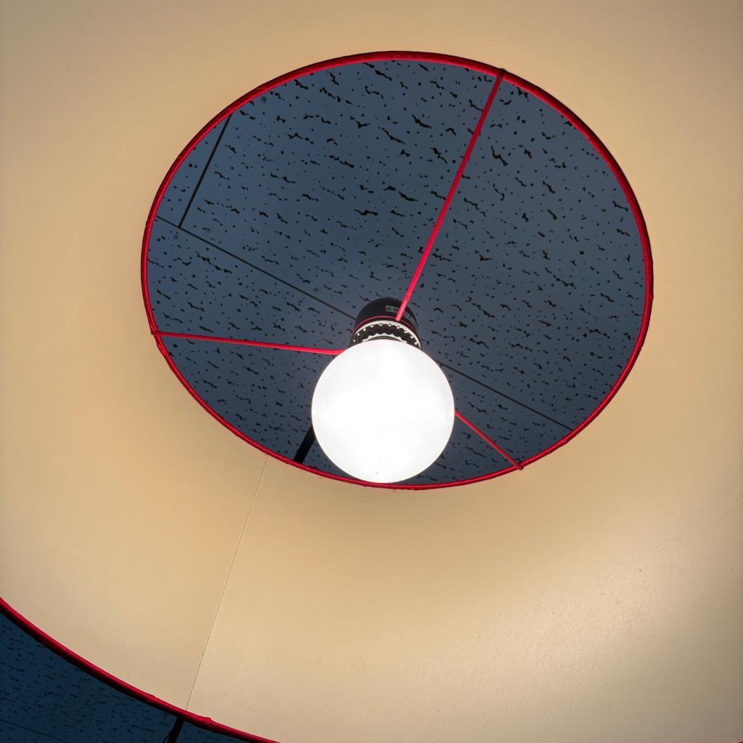 ヴィンテージ　スタンドライト 　レッド　大型