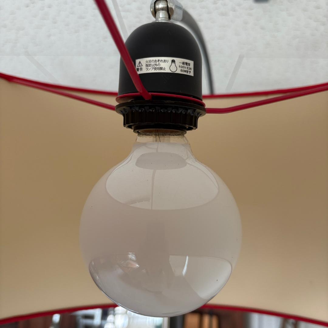 ヴィンテージ　スタンドライト 　レッド　大型