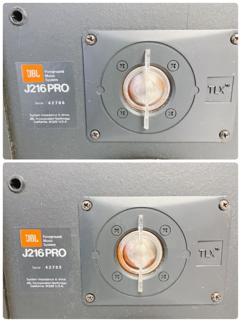【動作未確認】JBL J216 PRO ペアスピーカー 　2台ペアセット