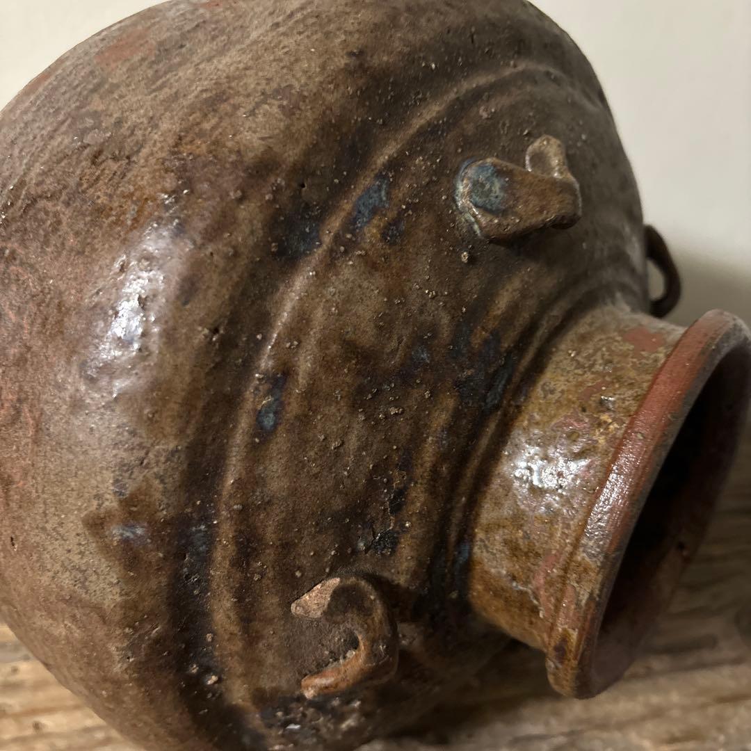 時代壷　古丹波　江戸時代前後頃　古越前　古信楽　古備前　瀬戸　骨董　花器検:李朝