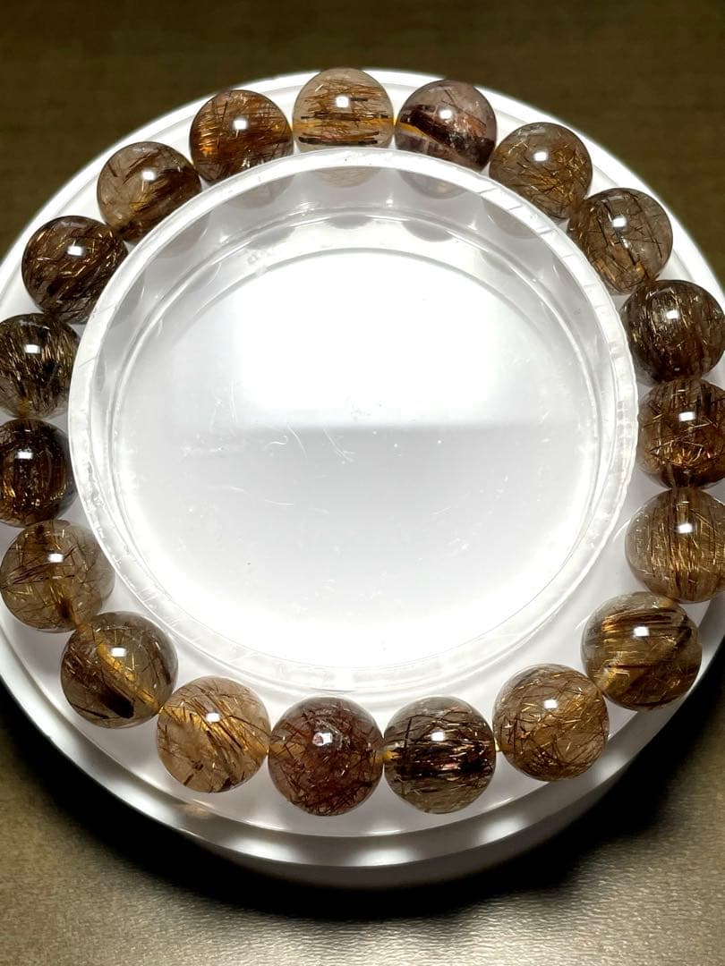 新！タイガーブラウンルチルブレス10㎜（新品未使用）タイチン、キャッツ入り高品質