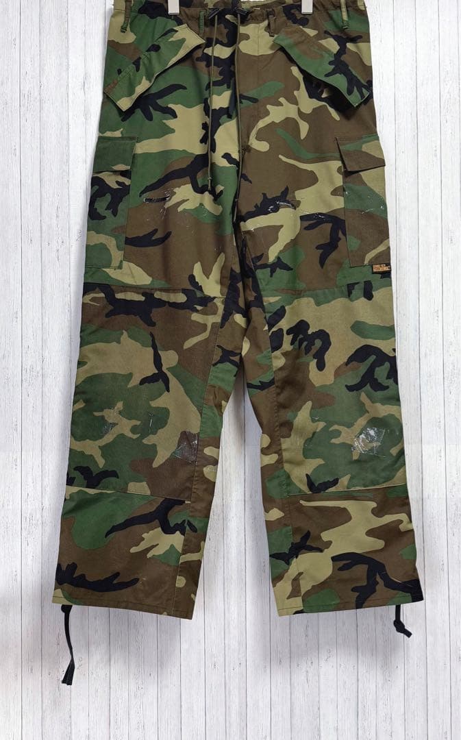 アメリカ軍　米軍　実物　ゴアテックス　オーバーパンツ　ミリタリーカーゴ　迷彩　M