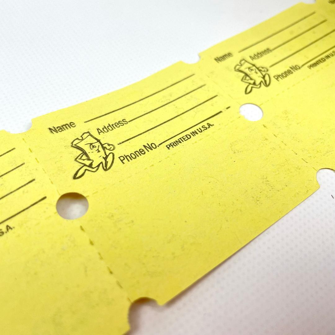 未使用品 ラッフルチケット Raffle Tickets 2000組B-0465