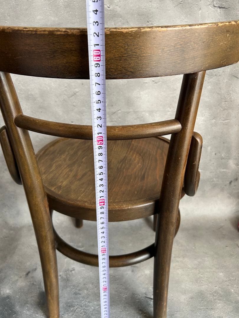 【希少】アンティーク ベントウッドチェア 曲げ木 椅子 カフェチェア チェコ製風