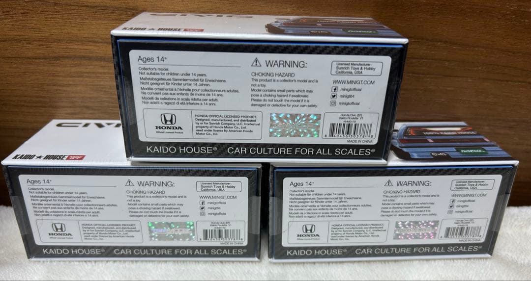 新品　未開封　MINI GT シビック EF KAIDO ROULETTE V1