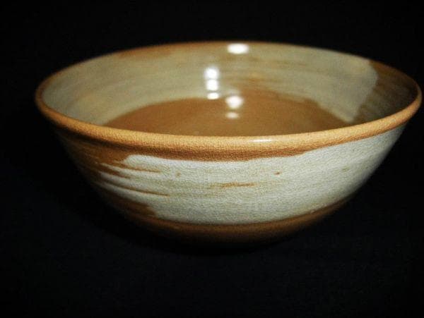 萩焼 鉢 十二代 田原陶兵衛 作 覗き 五ツ星 文 共箱