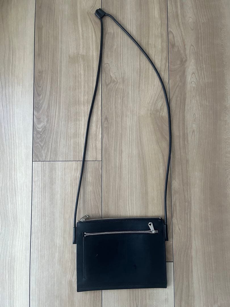 人気！Paul Smith/ポールスミス　男女兼用/黒いレザーショルダーバッグ