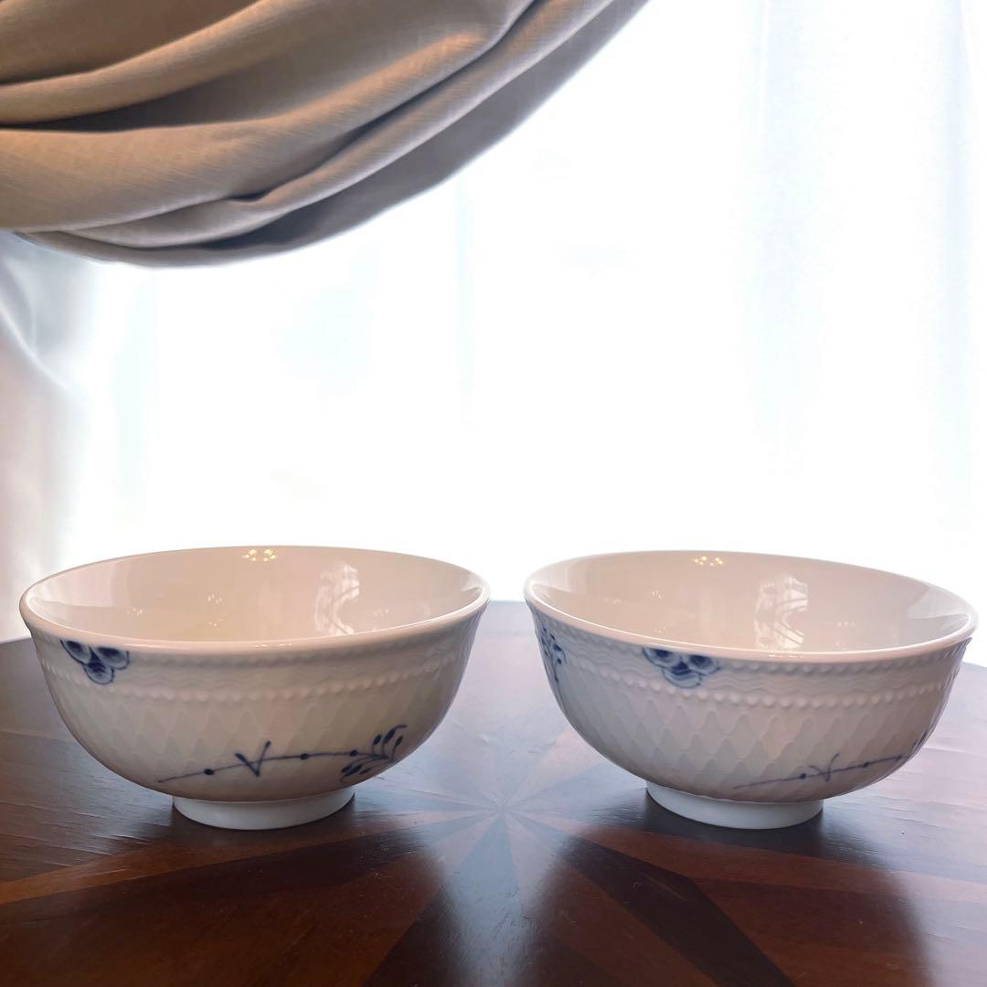 ▪️美品　ブルーパルメッテ　ライスボウル　ペア