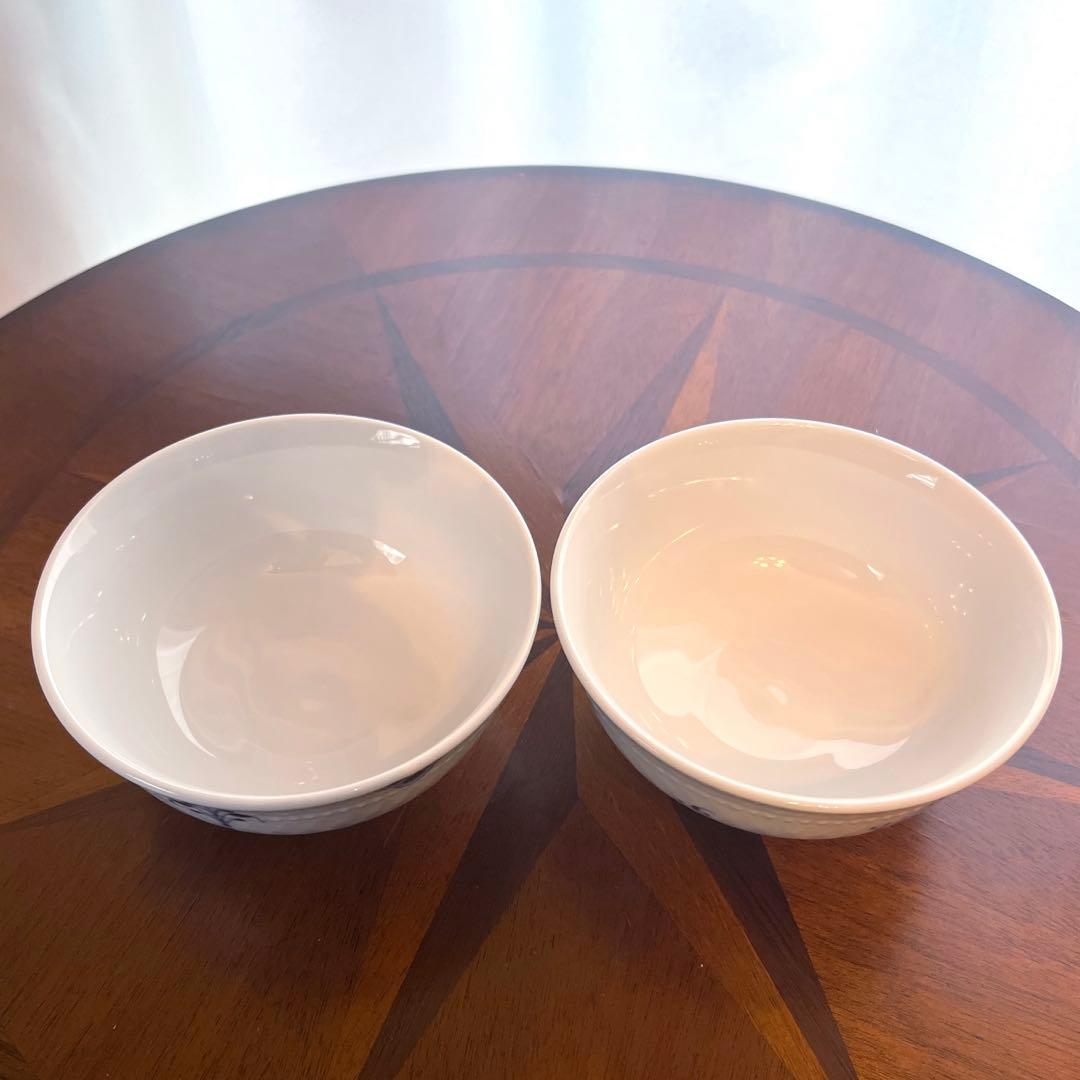 ▪️美品　ブルーパルメッテ　ライスボウル　ペア