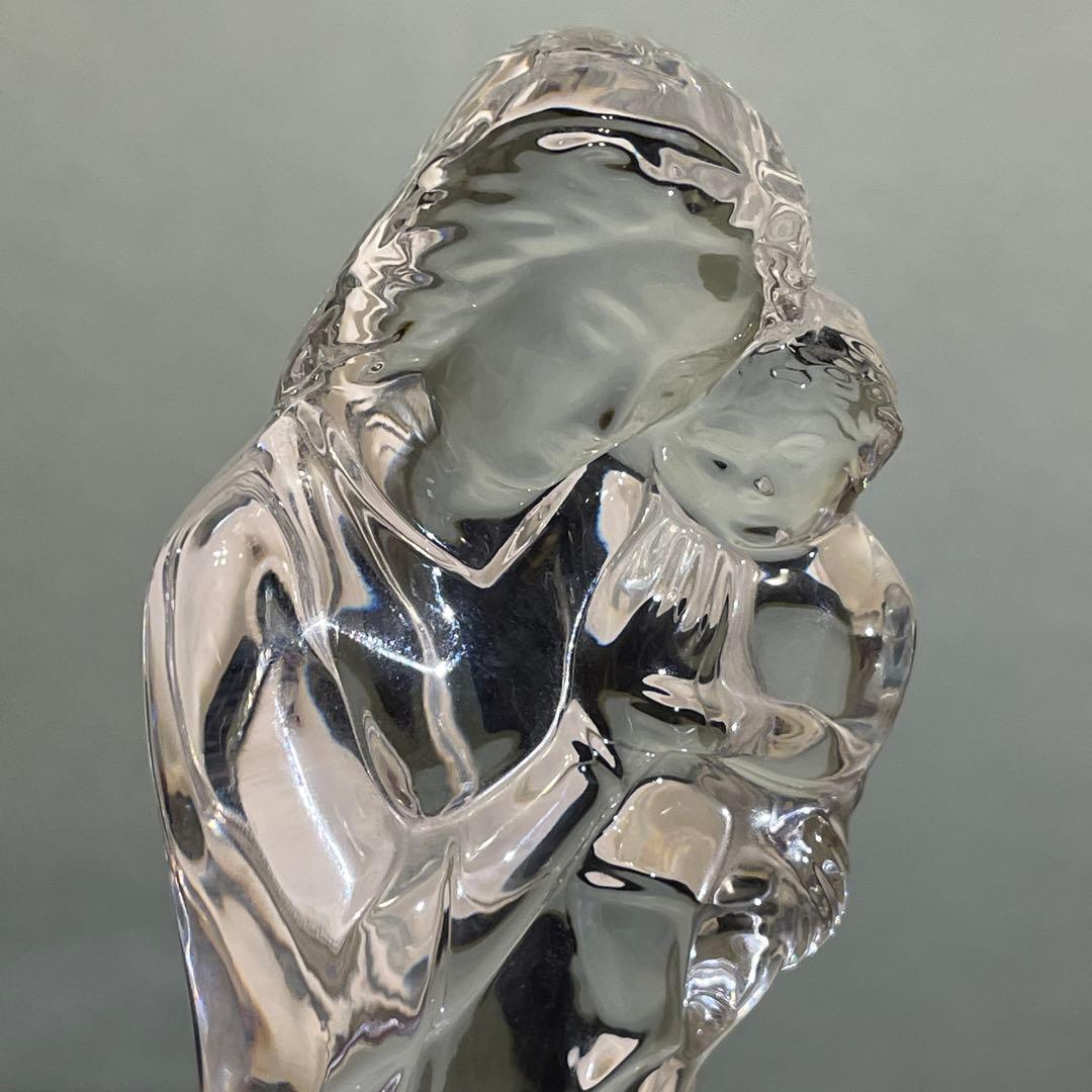 バカラ　マリア像　クリスタル 母子像 置物