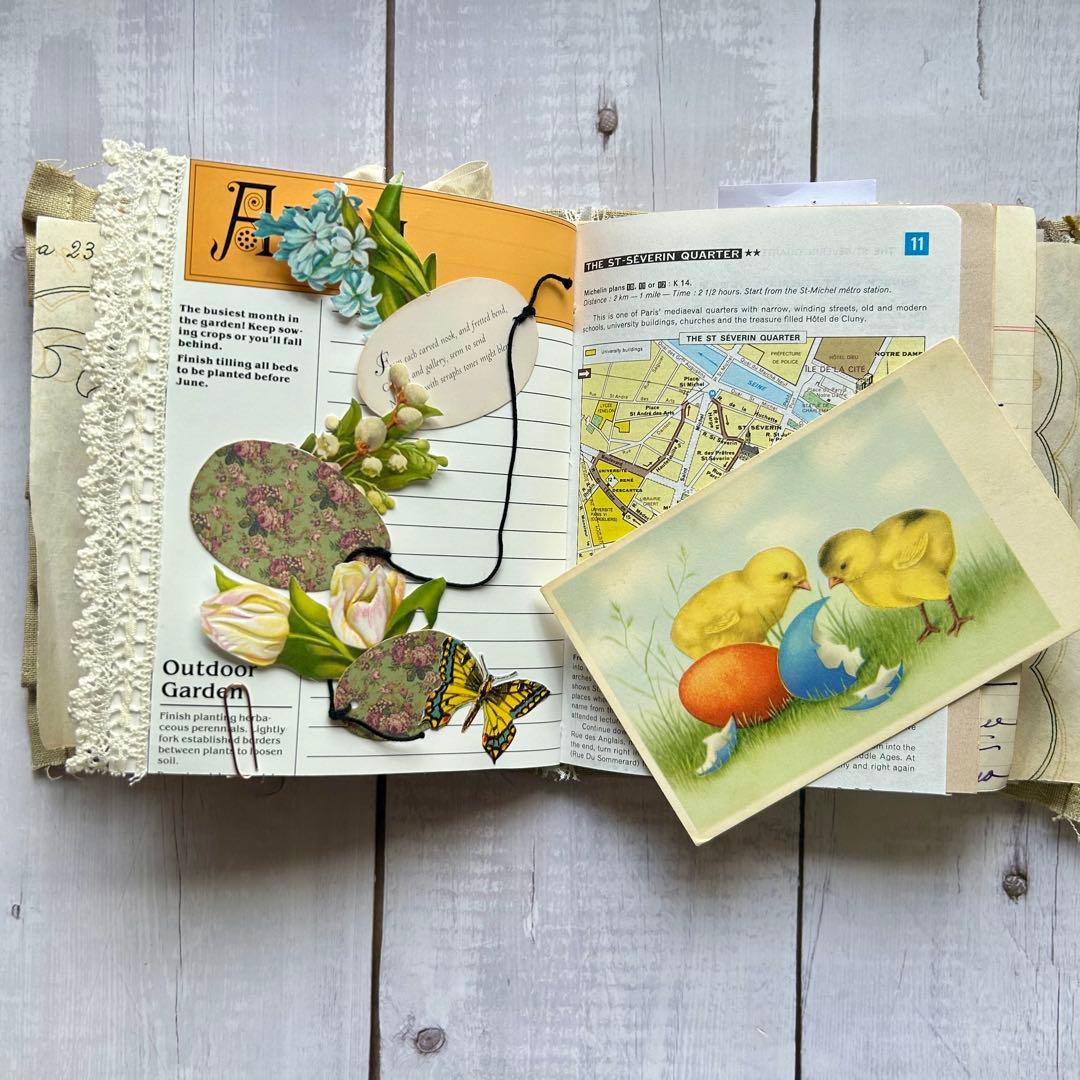 引っ越し前最終特別価格☆ジャンクジャーナル、トワルドジョイ、ポストカード付き