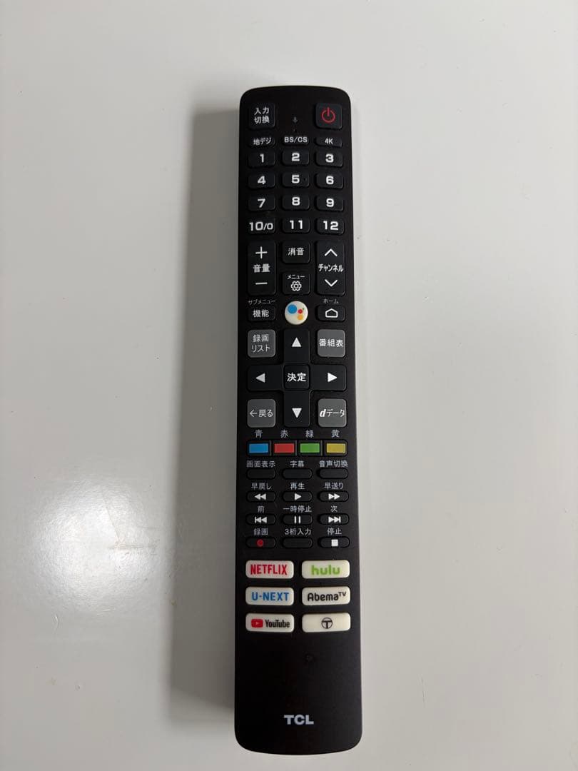 2022年製　TCL 43インチスマートテレビ