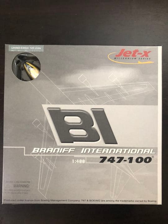 航空機・ヘリコプター Jet-X 1/400 JXM145 B747-100 BRANIFF
