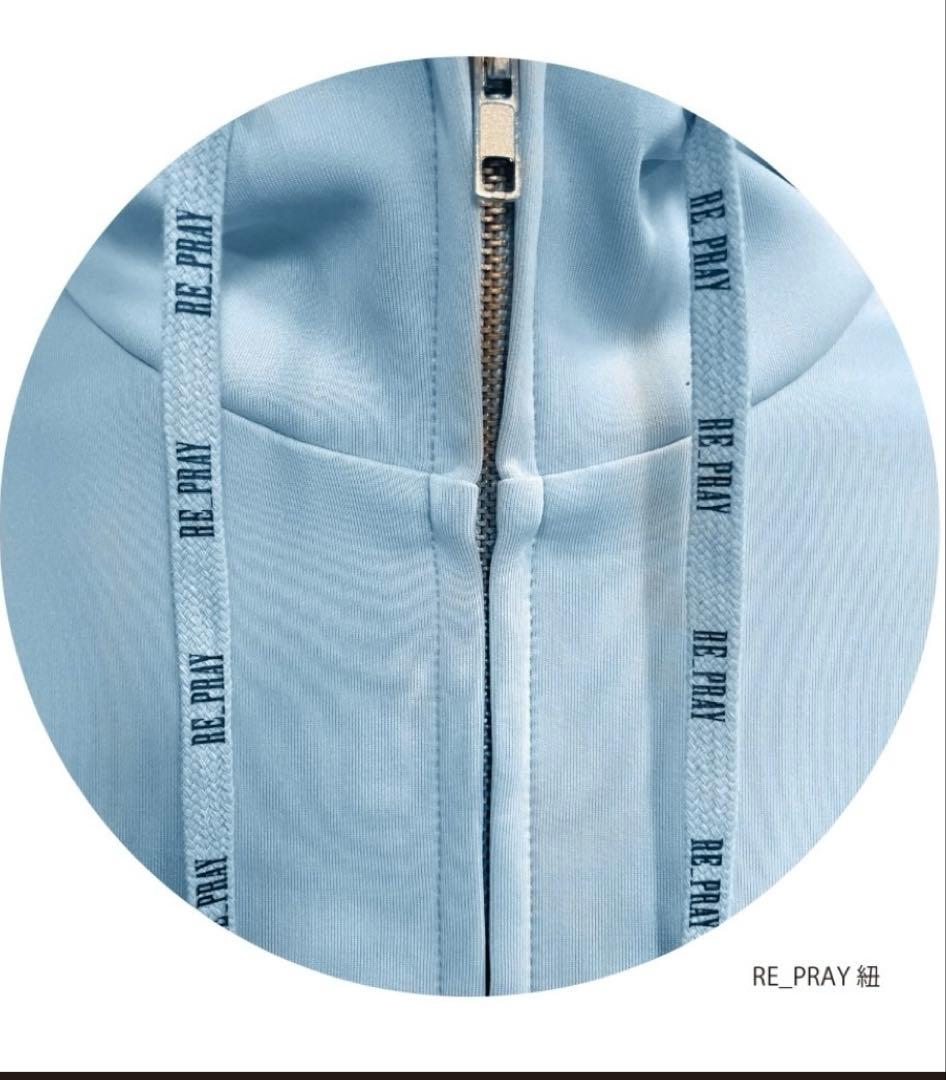 羽生結弦　リプレイ　RE_PRAYパーカー　Sサイズ　水色　ブルー
