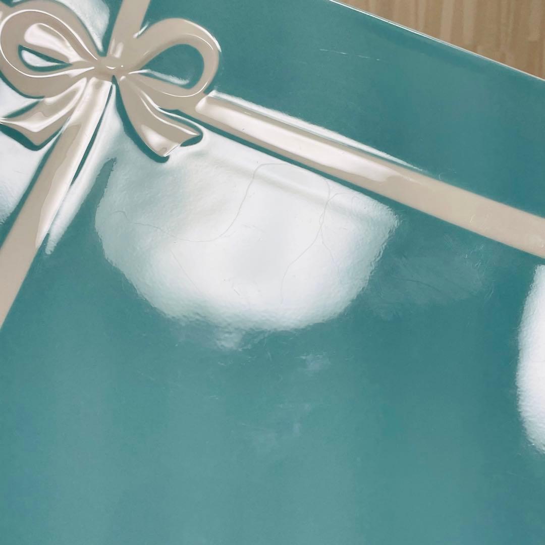 Tiffany ティファニー ブルーリボン スクエア プレート 皿 ペア ２枚