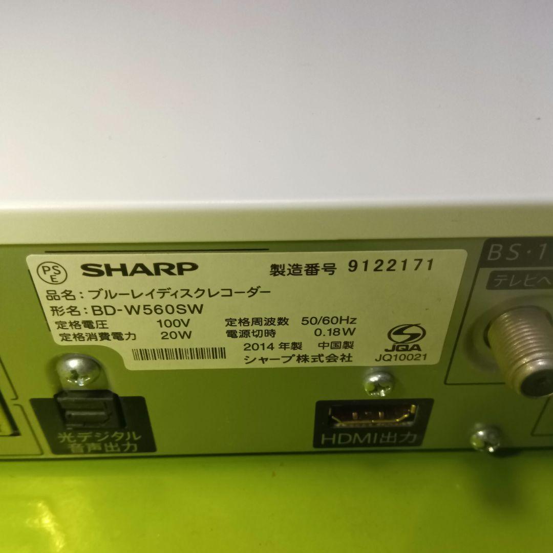 SHARP AQUOSブルーレイBD-W560SW　HDD2TB交換第6弾