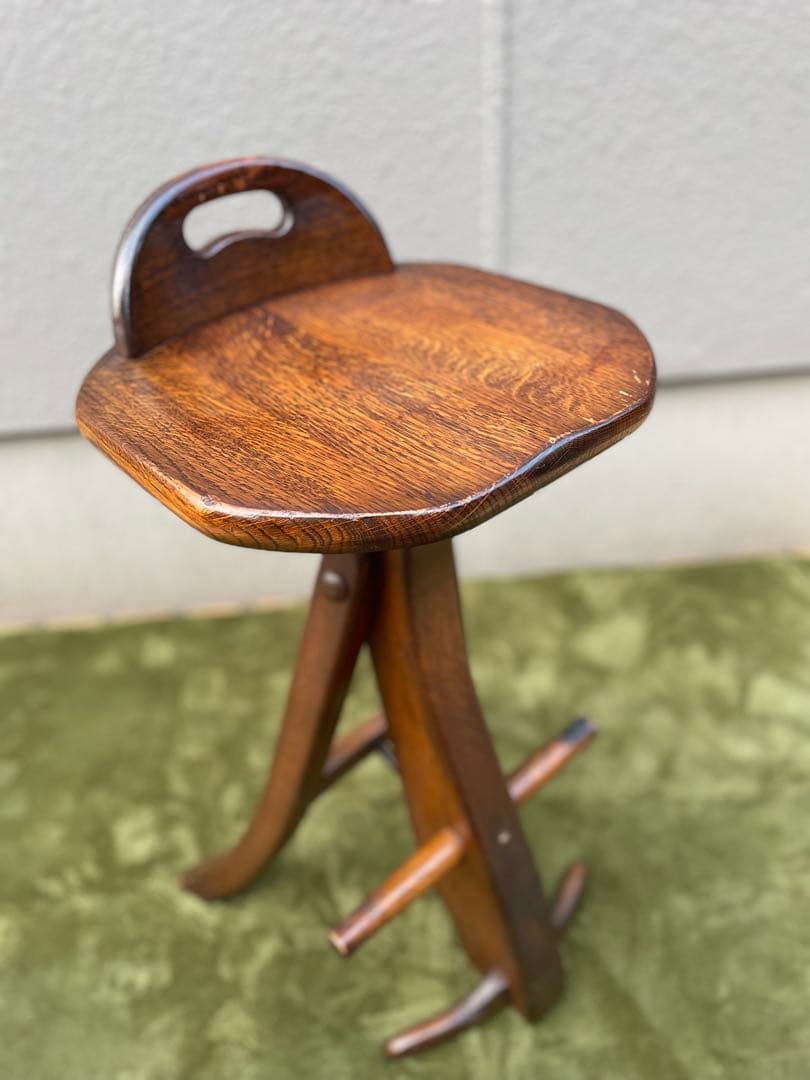 オランダ　カウンターチェア　オーク無垢材