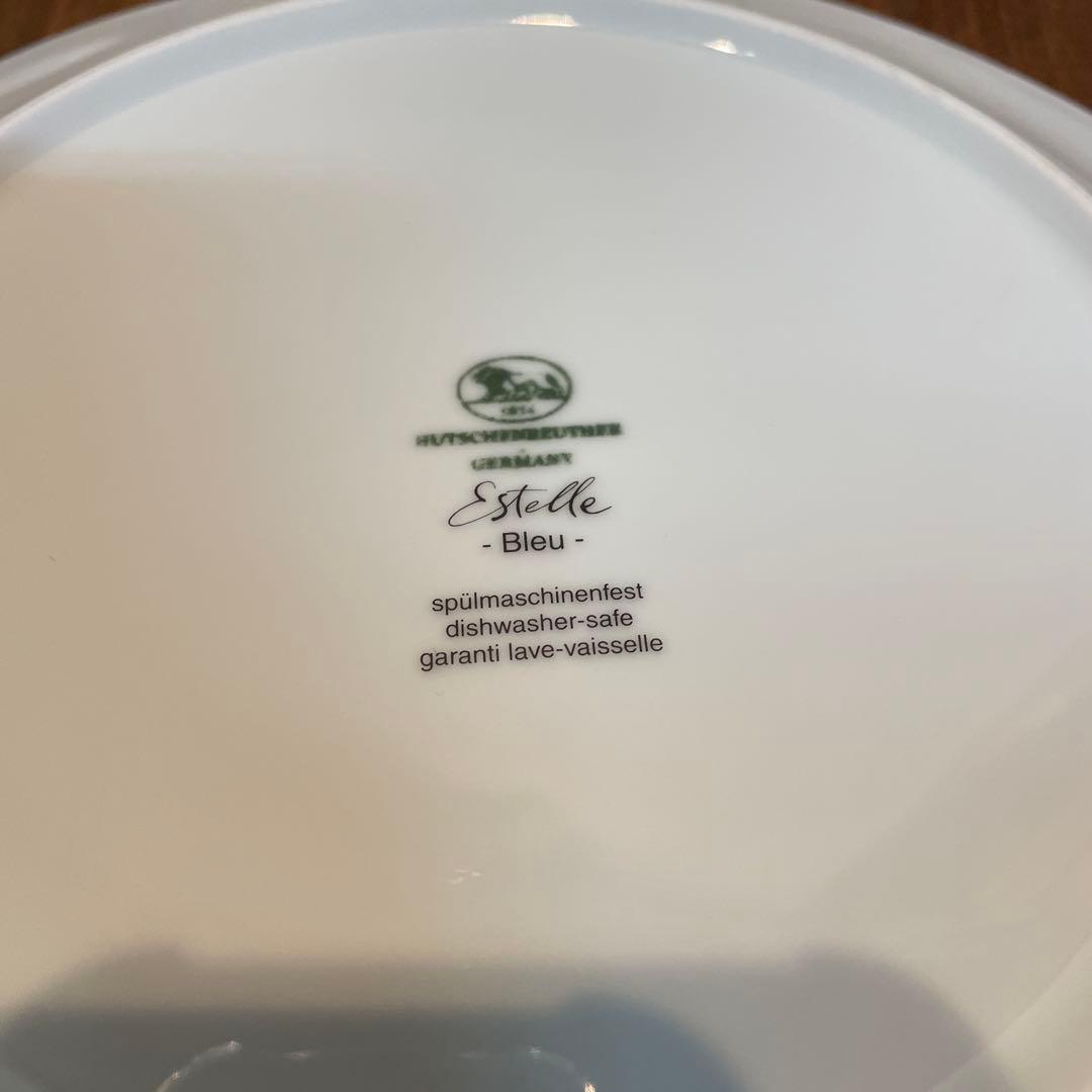 美品　フッチェンロイター　エステールシリーズ　ペアプレート　薄いブルーが上品な