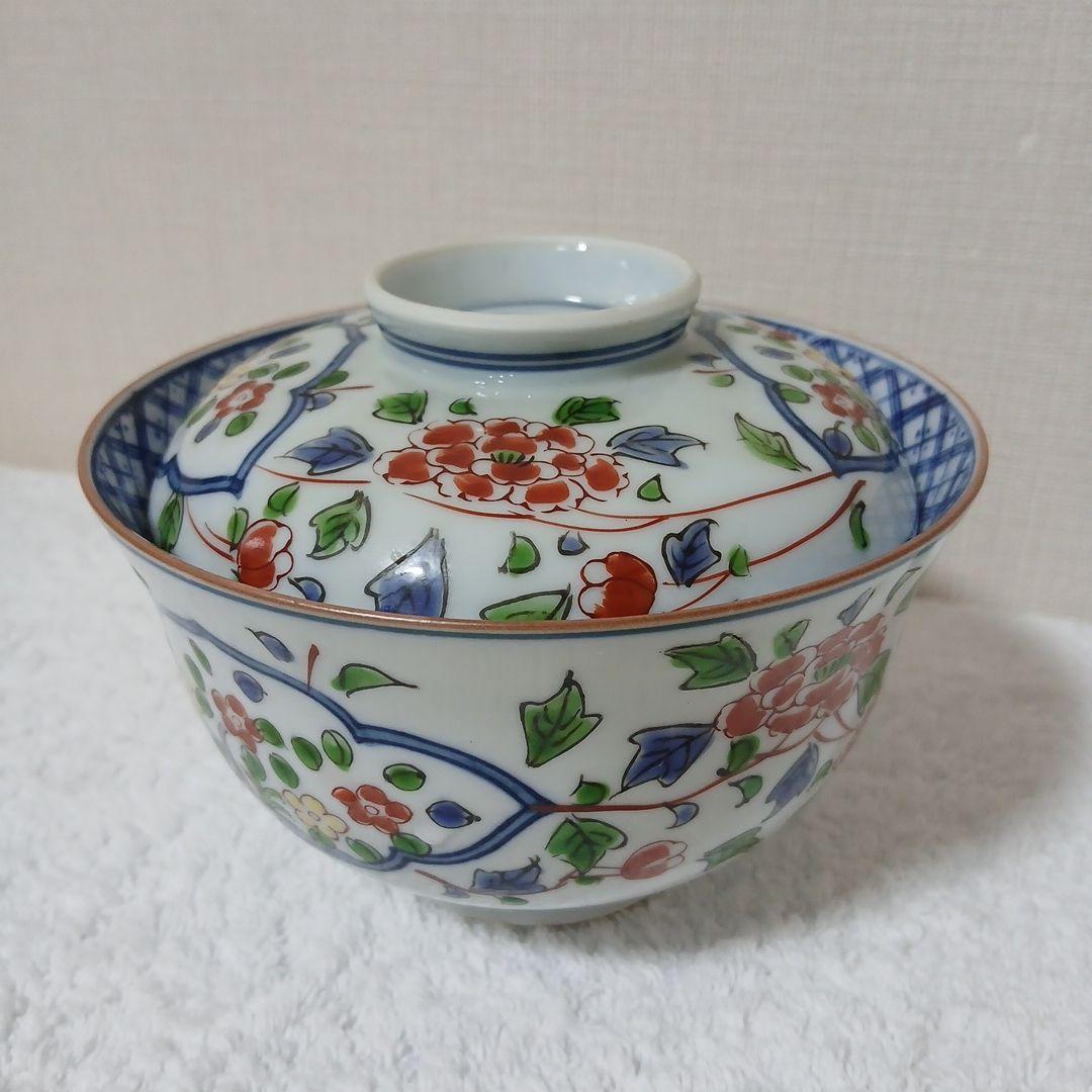 有田焼　掛ノ谷　蓋つき茶碗　5セット