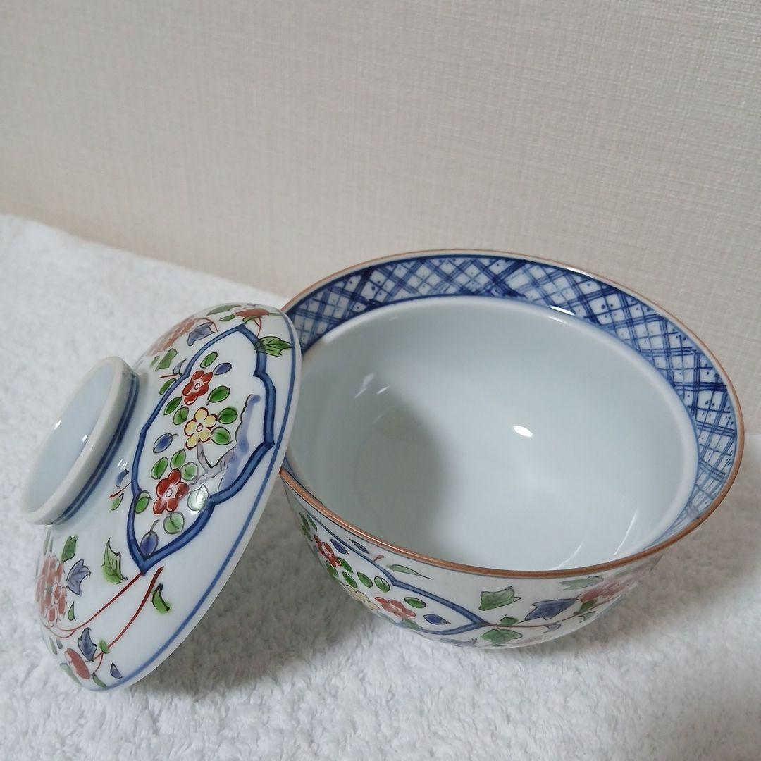 有田焼　掛ノ谷　蓋つき茶碗　5セット