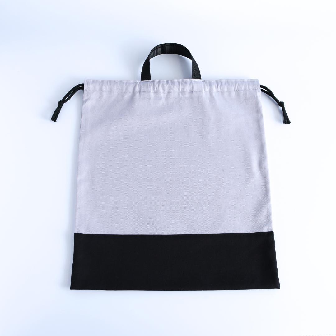 入園入学3点セット｜ジャージOK｜レッスンバッグ マチ10cm｜ライトグレー