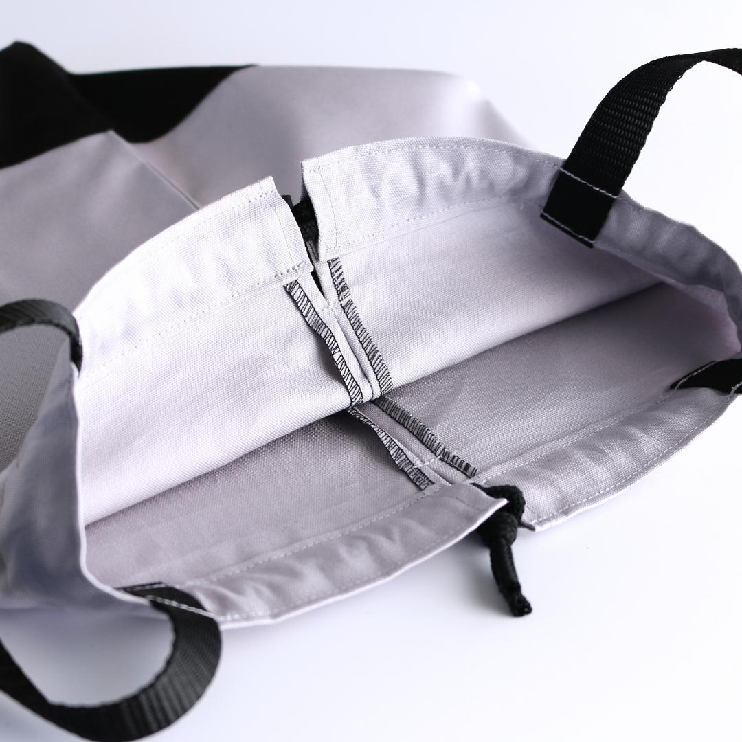 入園入学3点セット｜ジャージOK｜レッスンバッグ マチ10cm｜ライトグレー