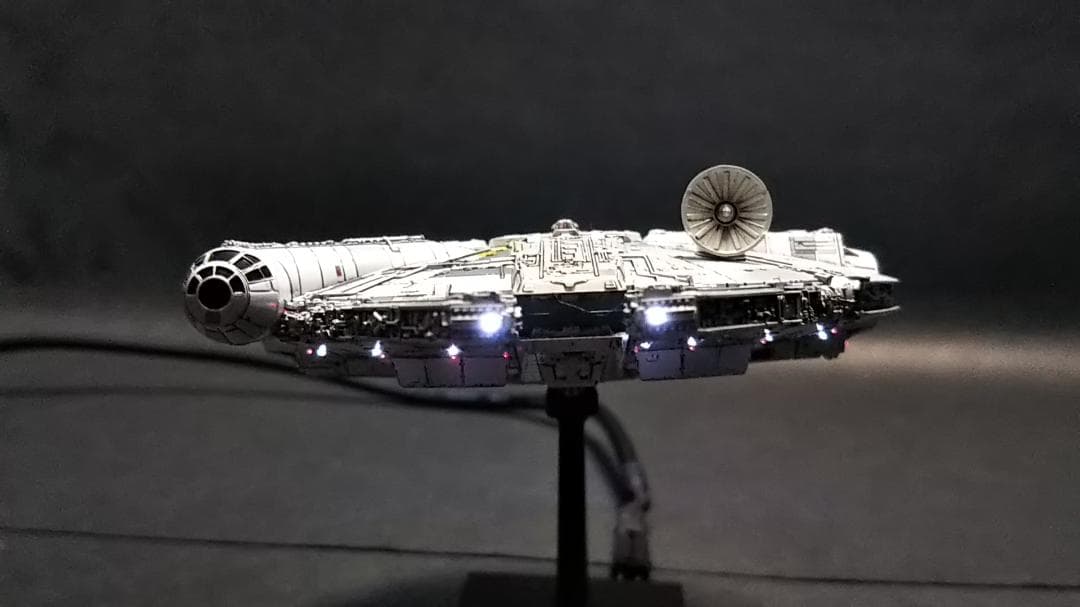ミレニアムファルコン MF 電飾改修 　完成品 ビークルモデル　1/350 管⑤