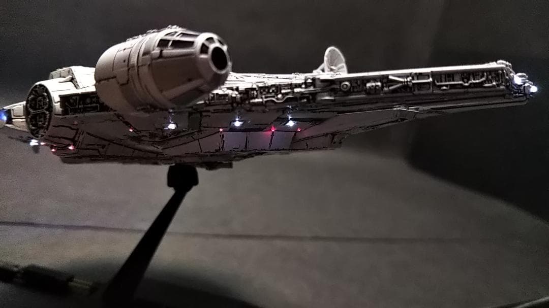 ミレニアムファルコン MF 電飾改修 　完成品 ビークルモデル　1/350 管⑤