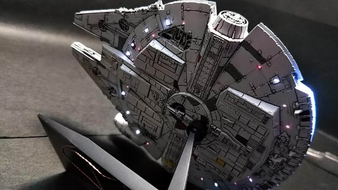 ミレニアムファルコン MF 電飾改修 　完成品 ビークルモデル　1/350 管⑤