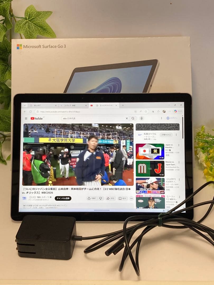 Microsoft Surface Go3 タブレット 充電器付き