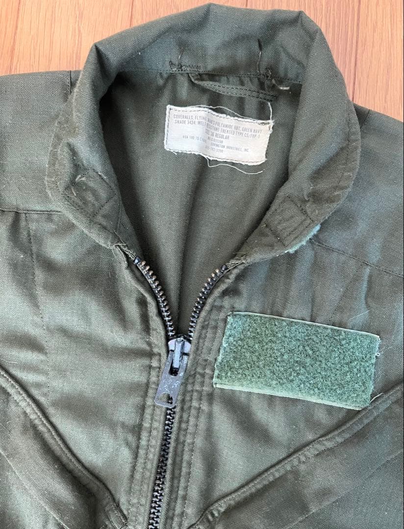 ◎1970 U.S.NAVY フライングカバーオール ヘリンボーンツイル 36R