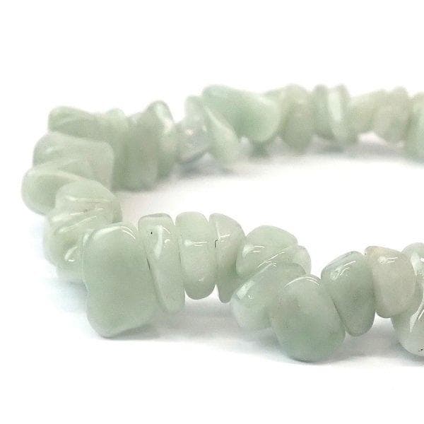 翡翠 さざれ 8.5 - 12mm  ブレスレット [X1812]