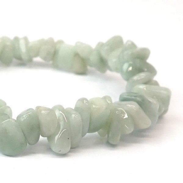 翡翠 さざれ 8.5 - 12mm  ブレスレット [X1812]