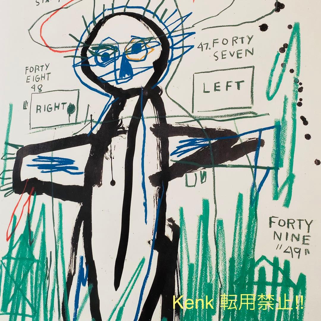 バスキア　50×70cm 特大キャンバス　アート　ポスター