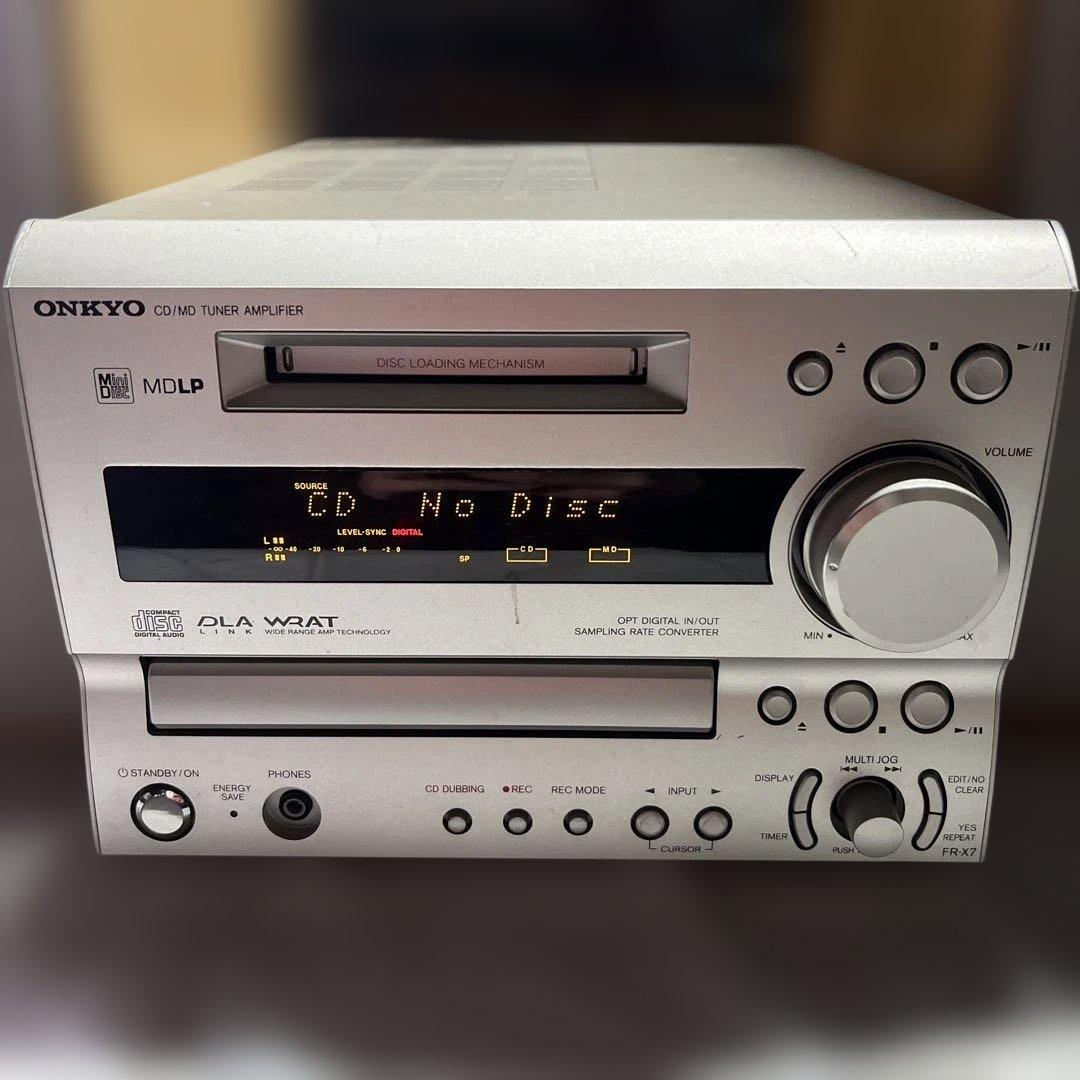 ONKYO オンキヨー　MD/CD チューナーアンプ　コンポ　FR-X7