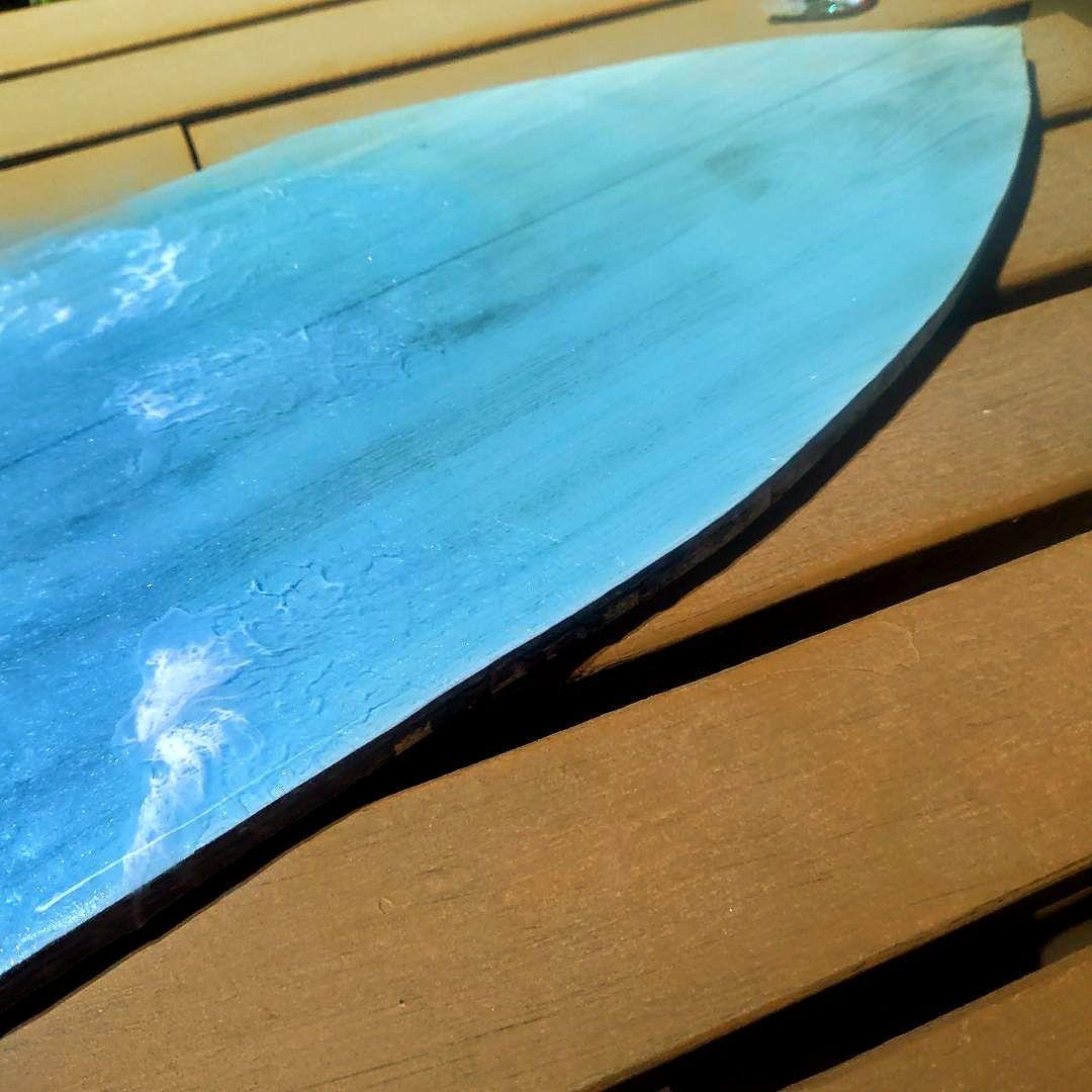 サーフボードパネル レジンアート　海アート　オーシャンパネル