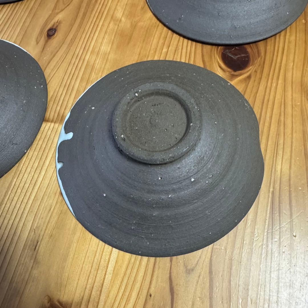 (月末割)とみなが陶房 炭化とろりのボウル 18cm 5個セット