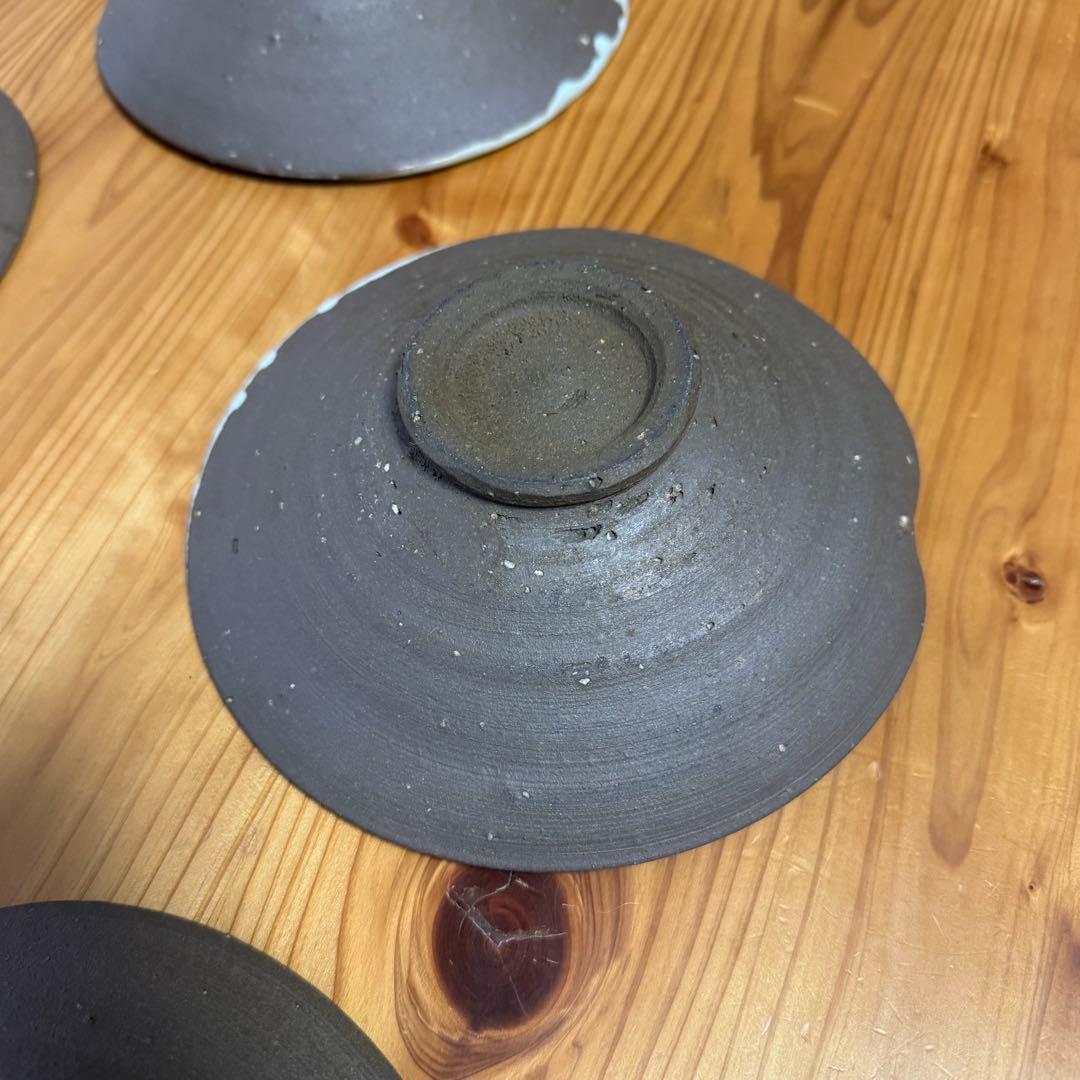 (月末割)とみなが陶房 炭化とろりのボウル 18cm 5個セット