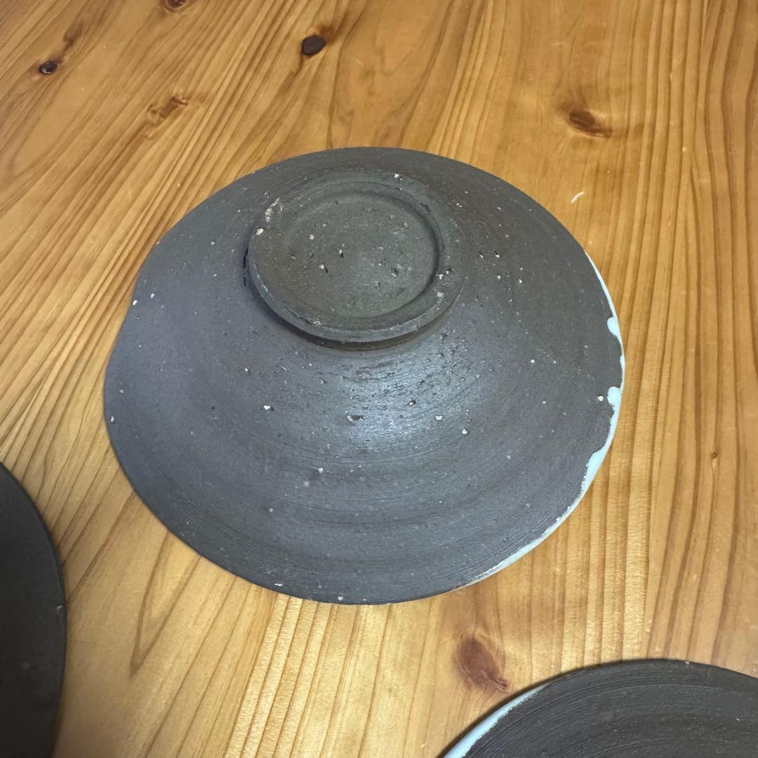 (月末割)とみなが陶房 炭化とろりのボウル 18cm 5個セット