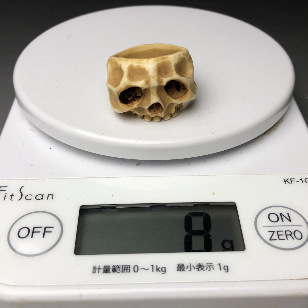 呪物・リング　頭蓋骨モチーフ　指輪　カパラ根付　クマントーン　プラクルアン