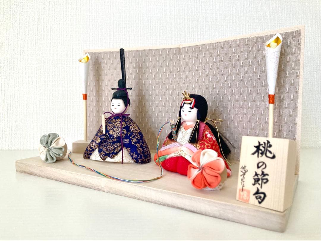 ★SALE★木目込親王飾り 2026.新商品\"桃の節句”/雛人形
