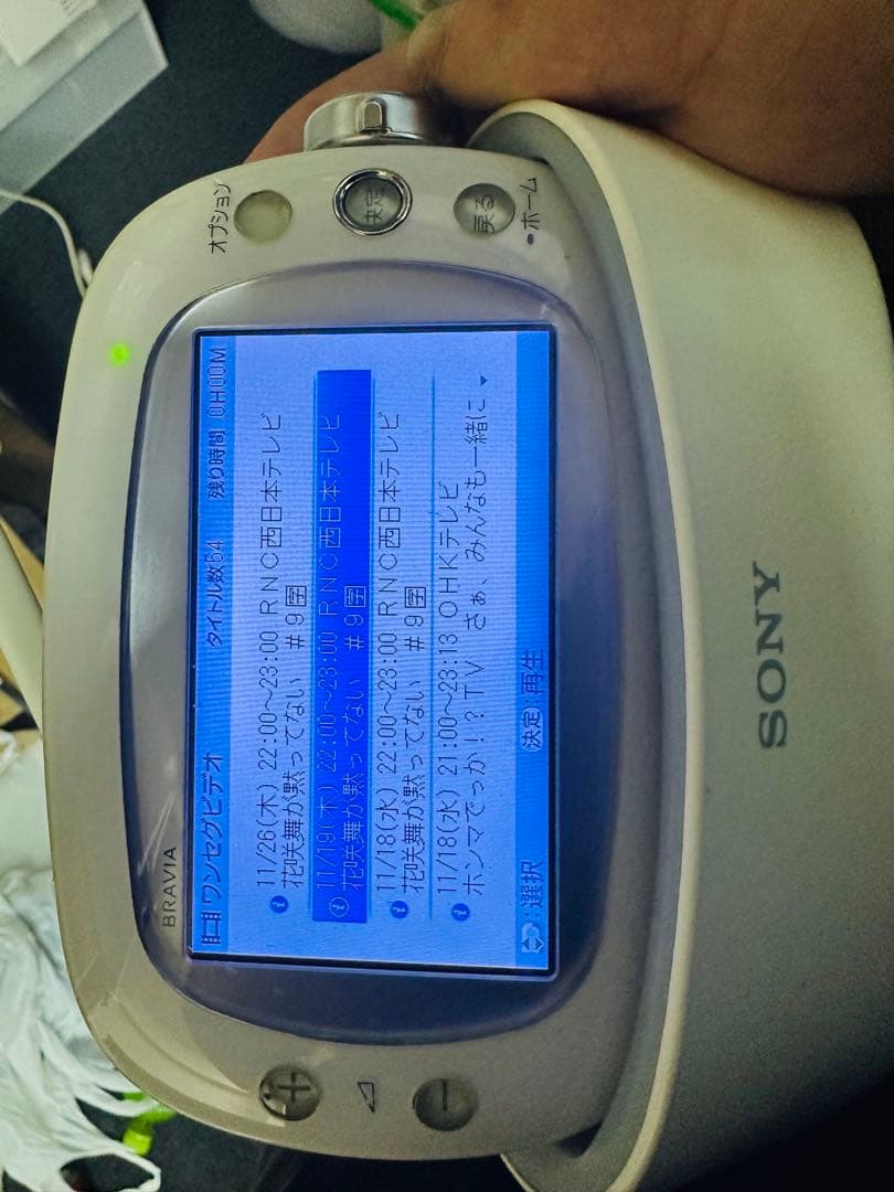 ソニー BRAVIA 防水ポータブルワンセグテレビ XDV-W600