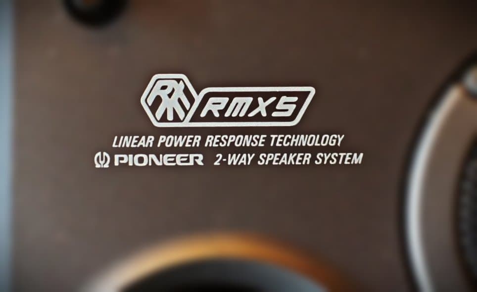 【超美品】パイオニア　エッジレススピーカー：S-R5V-LR　台座付整備良品