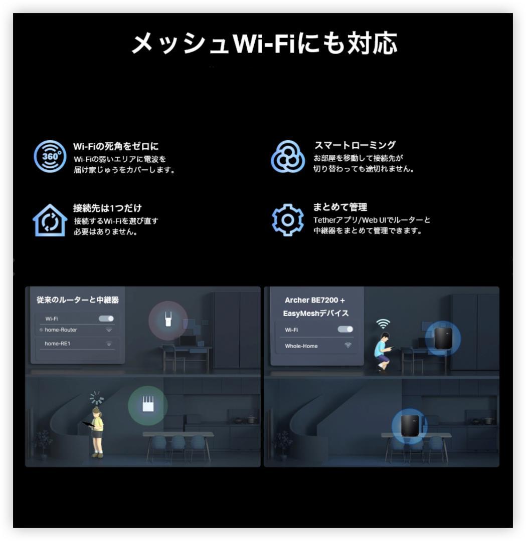 【新品未開封】TP-Link Archer BE3600 Wi-Fi 7ルーター