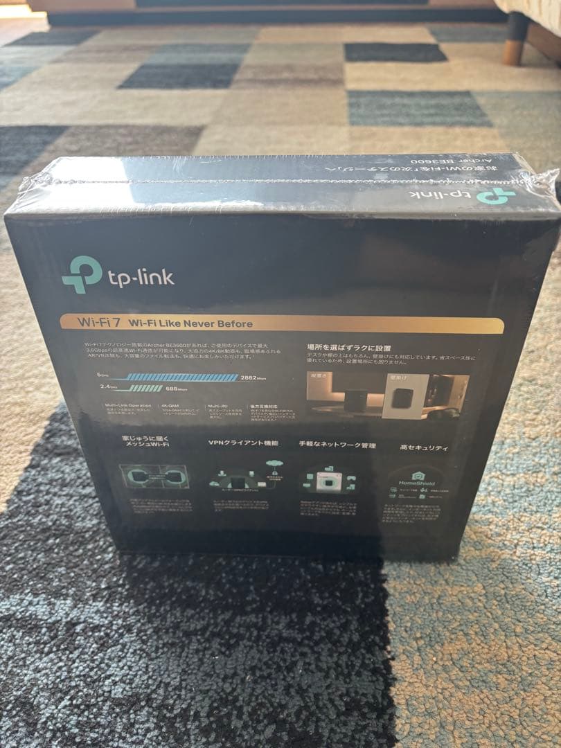 【新品未開封】TP-Link Archer BE3600 Wi-Fi 7ルーター