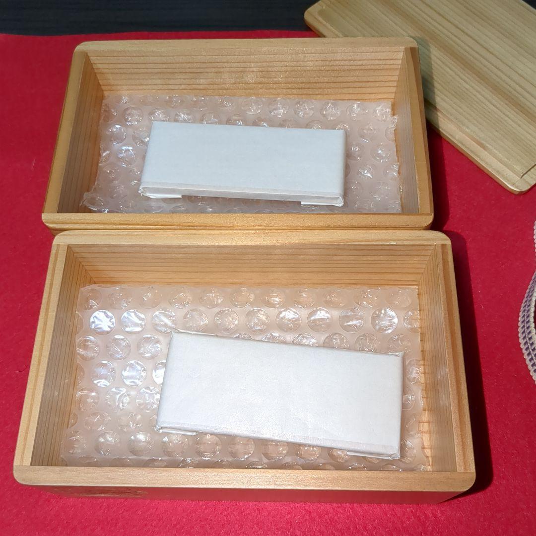 増田桐箱　杉　弁当箱　2段　未使用　おまけ付き